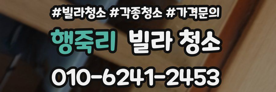 행죽리 빌라 청소