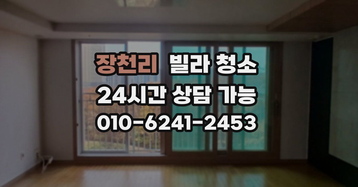 장천리 빌라 청소