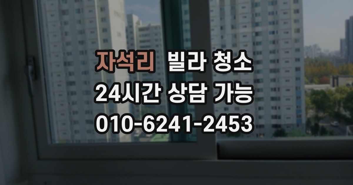 자석리 빌라 청소