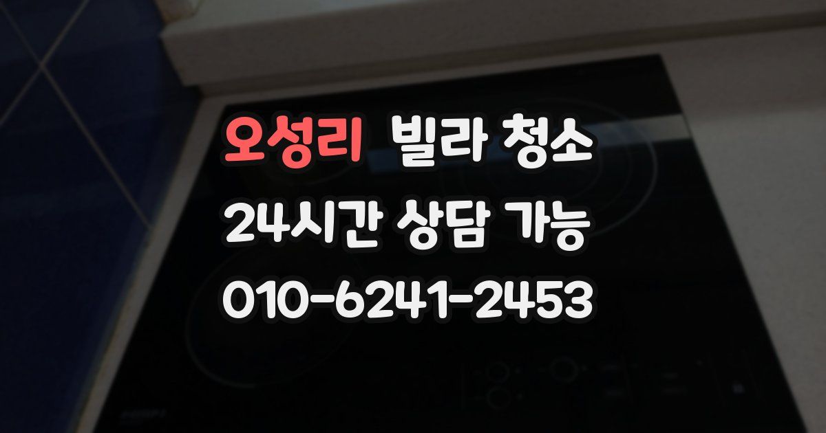 오성리 빌라 청소