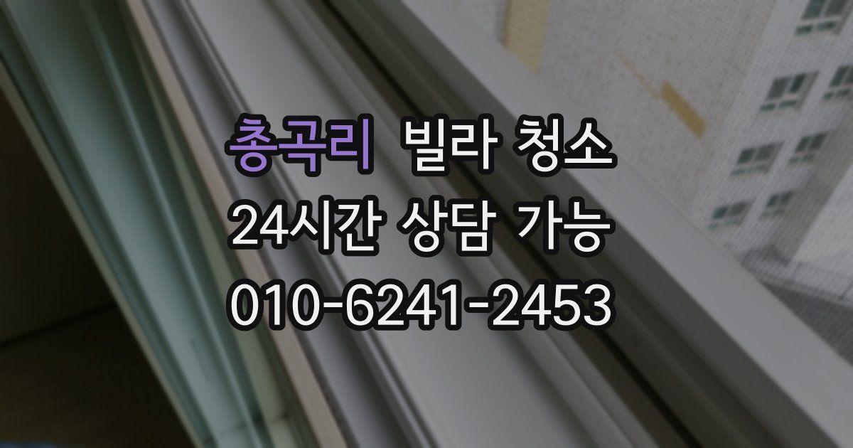 총곡리 빌라 청소