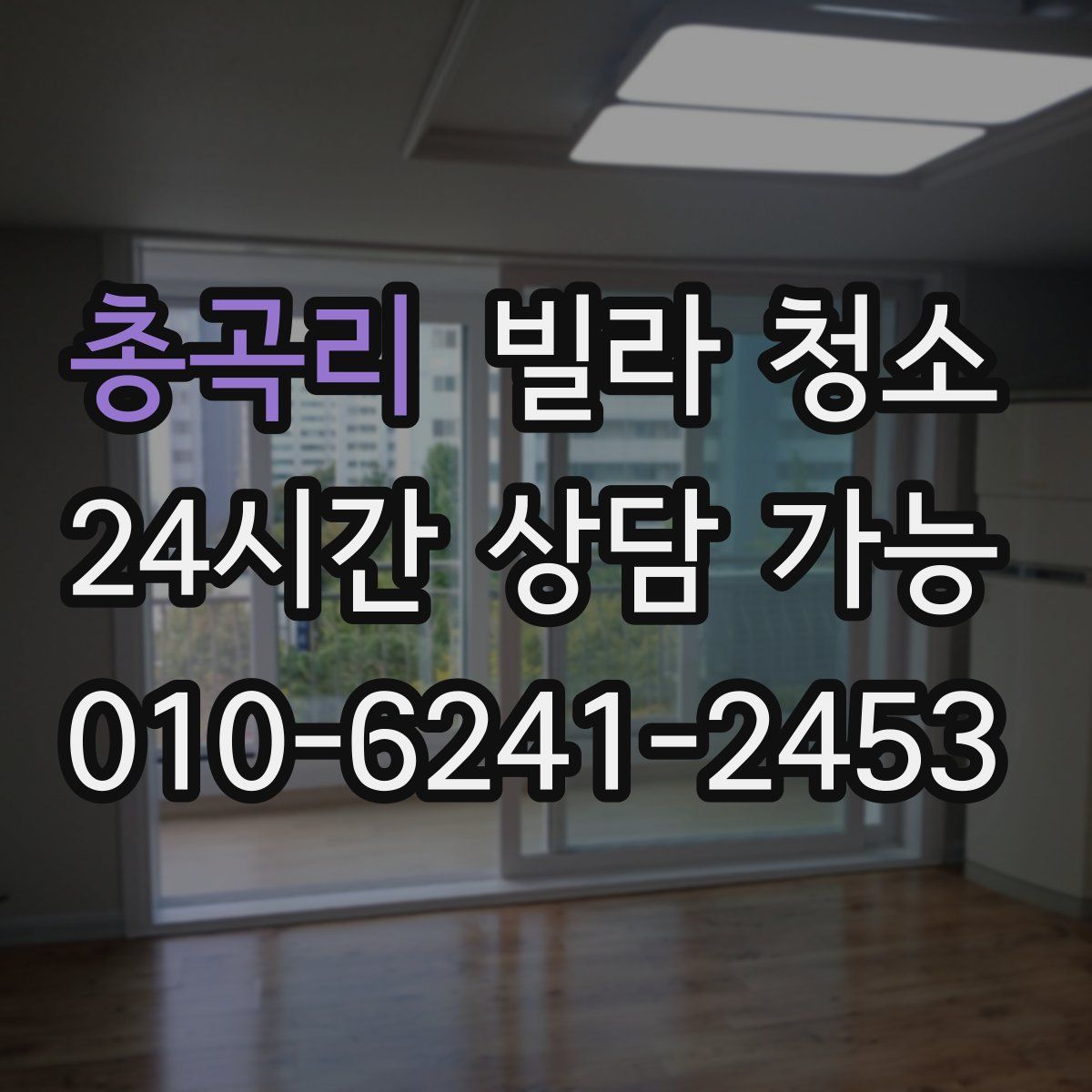 총곡리 빌라 청소