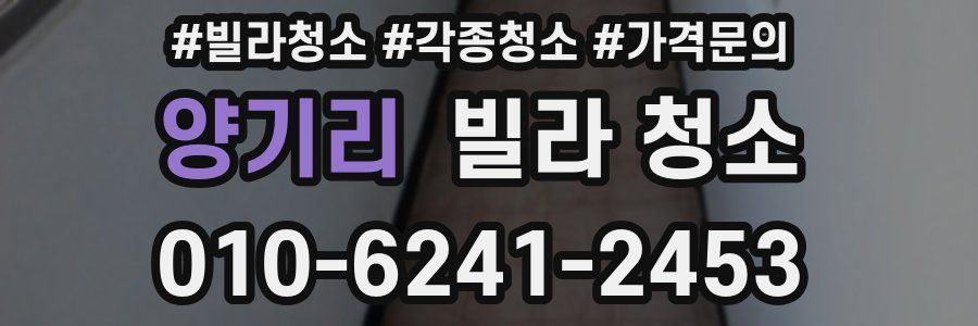 양기리 빌라 청소