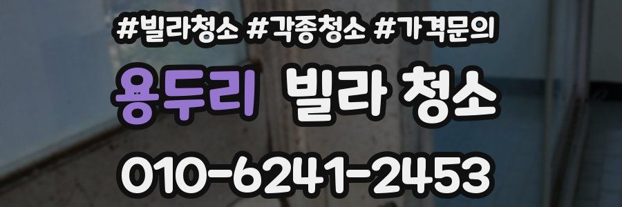 용두리 빌라 청소