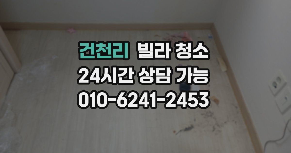 건천리 빌라 청소