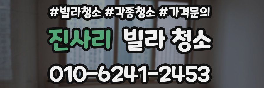 진사리 빌라 청소