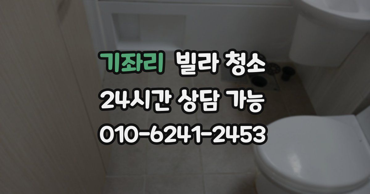 기좌리 빌라 청소