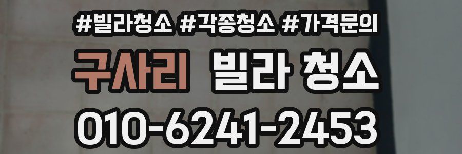 구사리 빌라 청소