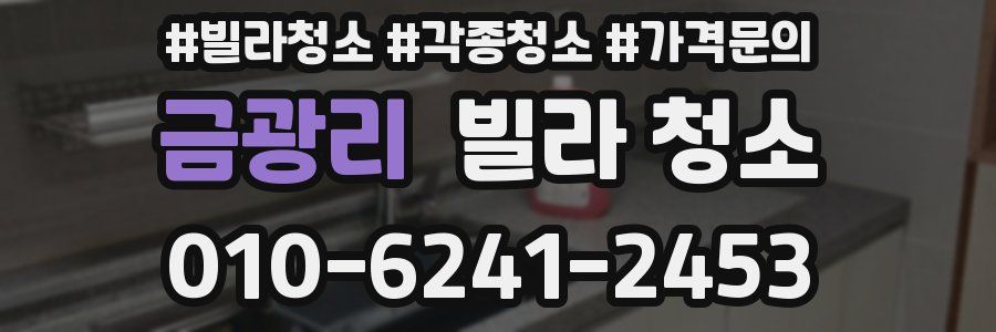 금광리 빌라 청소