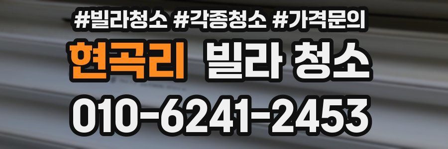 현곡리 빌라 청소