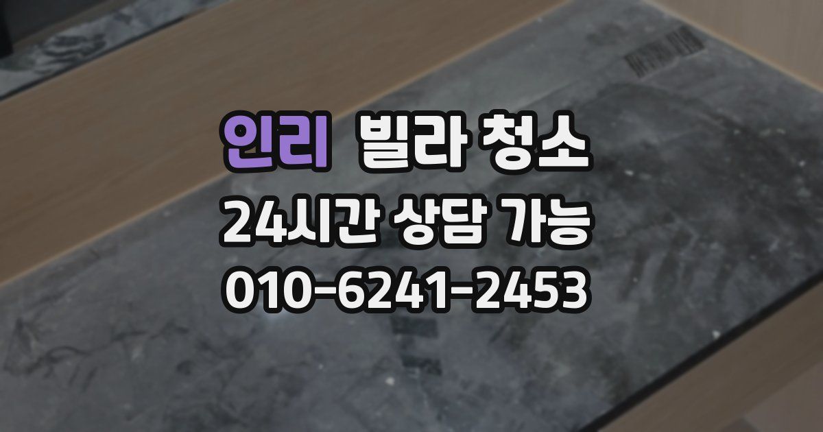 인리 빌라 청소