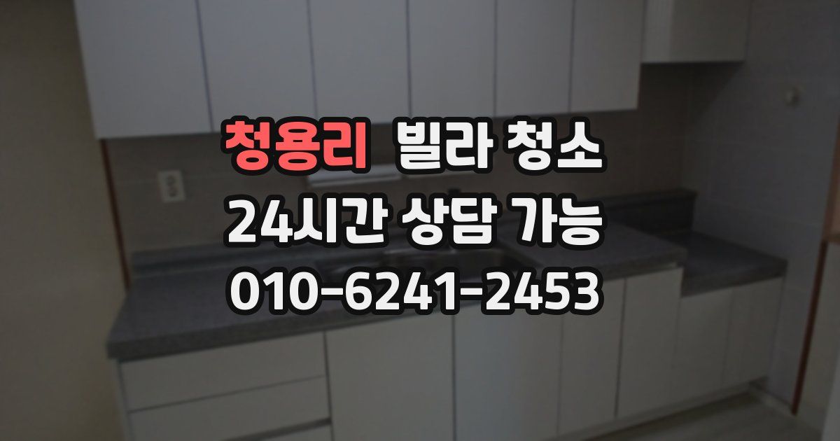 청용리 빌라 청소