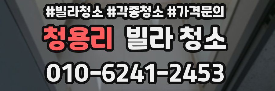 청용리 빌라 청소