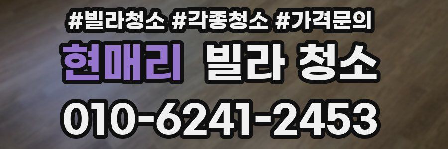 현매리 빌라 청소