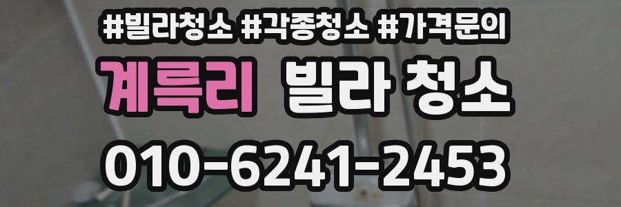 계륵리 빌라 청소