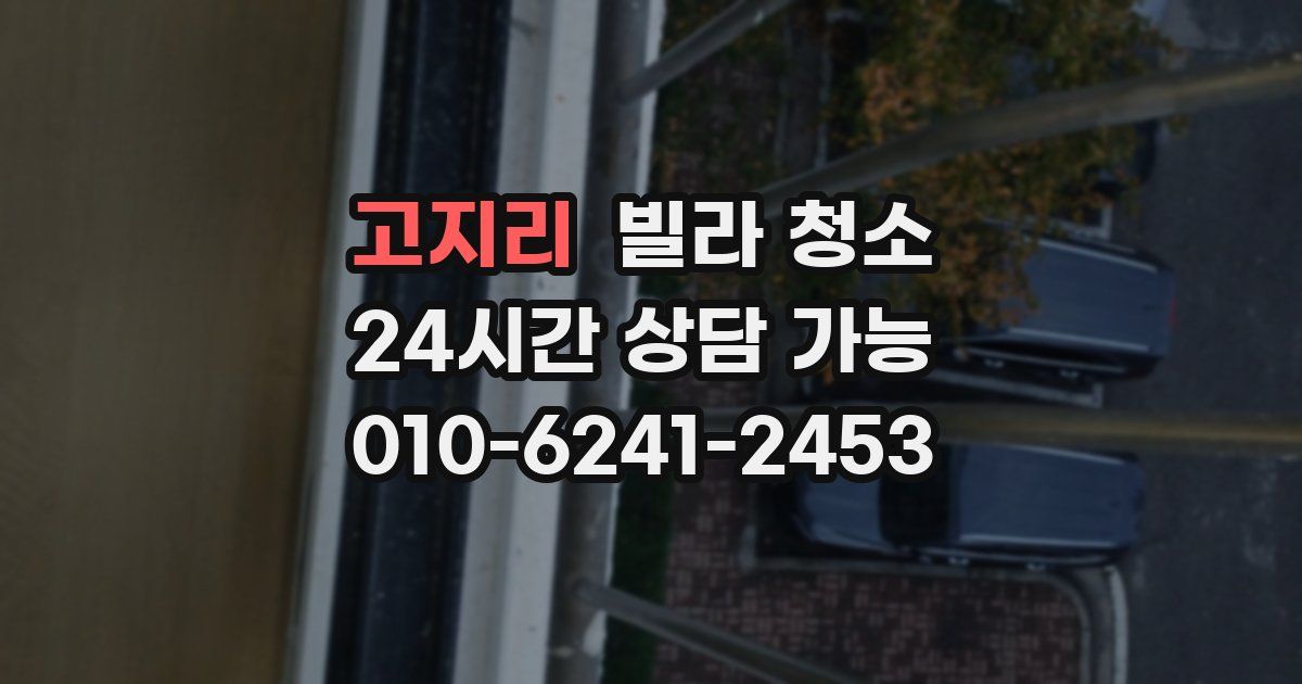 고지리 빌라 청소