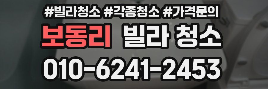 보동리 빌라 청소