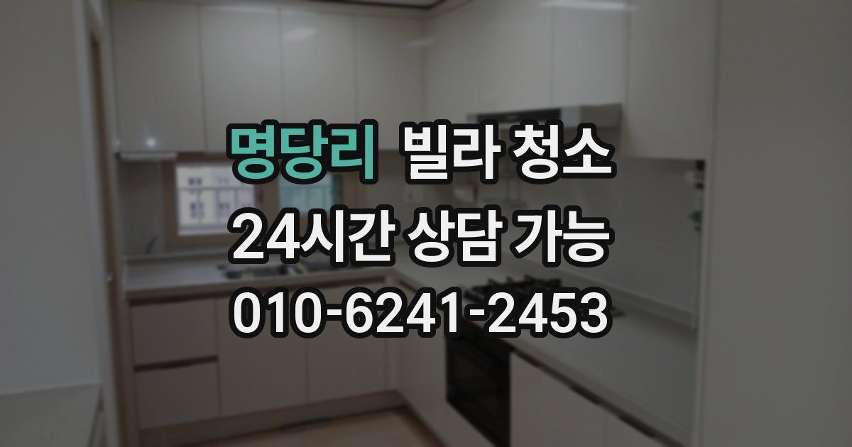 명당리 빌라 청소