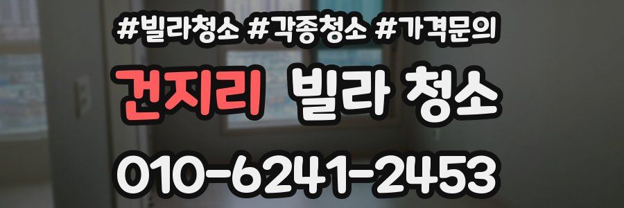 건지리 빌라 청소