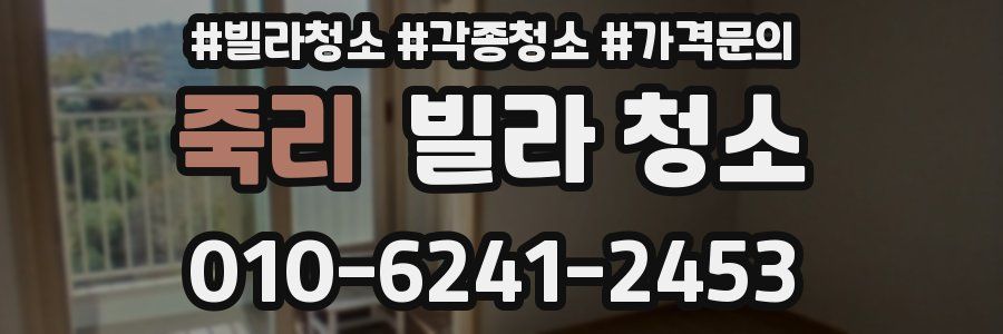 죽리 빌라 청소