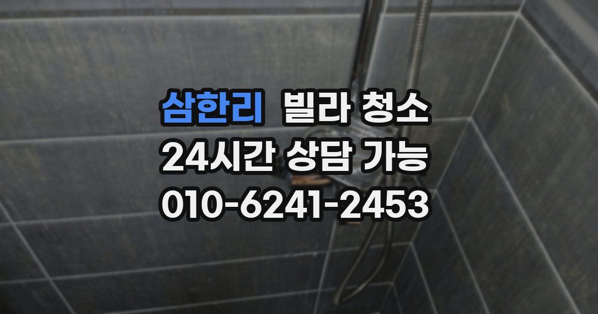 삼한리 빌라 청소