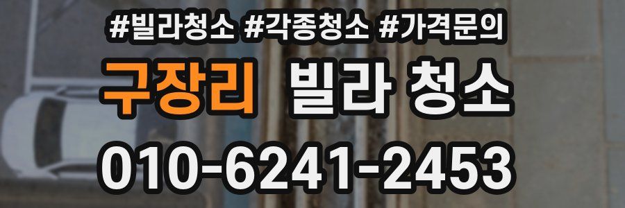 구장리 빌라 청소
