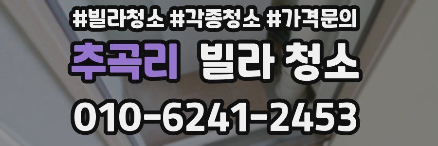 추곡리 빌라 청소