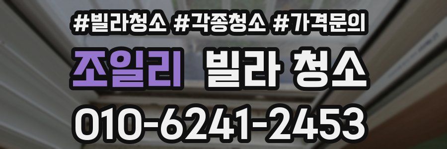 조일리 빌라 청소