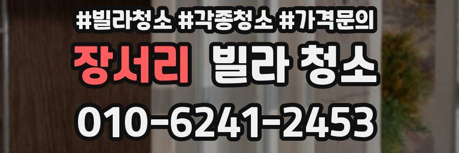 장서리 빌라 청소