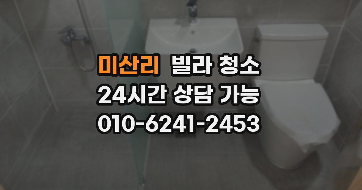 미산리 빌라 청소