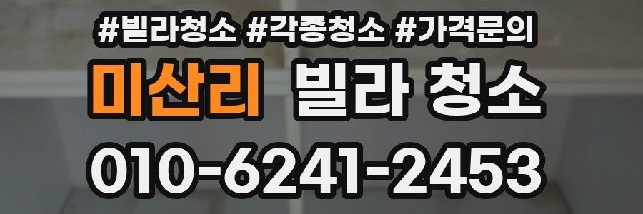 미산리 빌라 청소