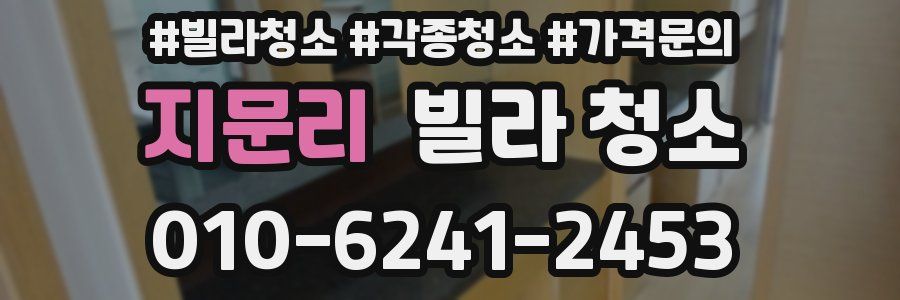 지문리 빌라 청소