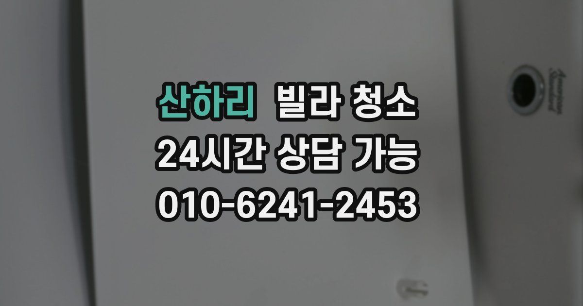 산하리 빌라 청소