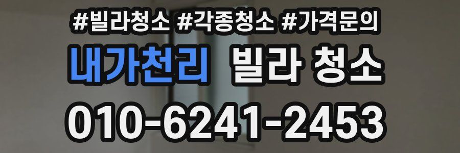 내가천리 빌라 청소