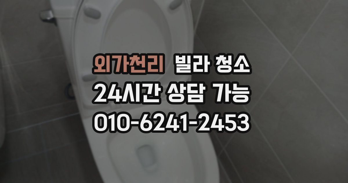 외가천리 빌라 청소