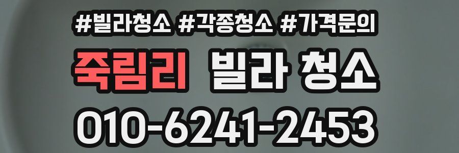 죽림리 빌라 청소