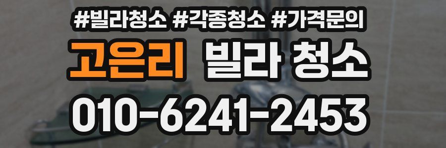 고은리 빌라 청소