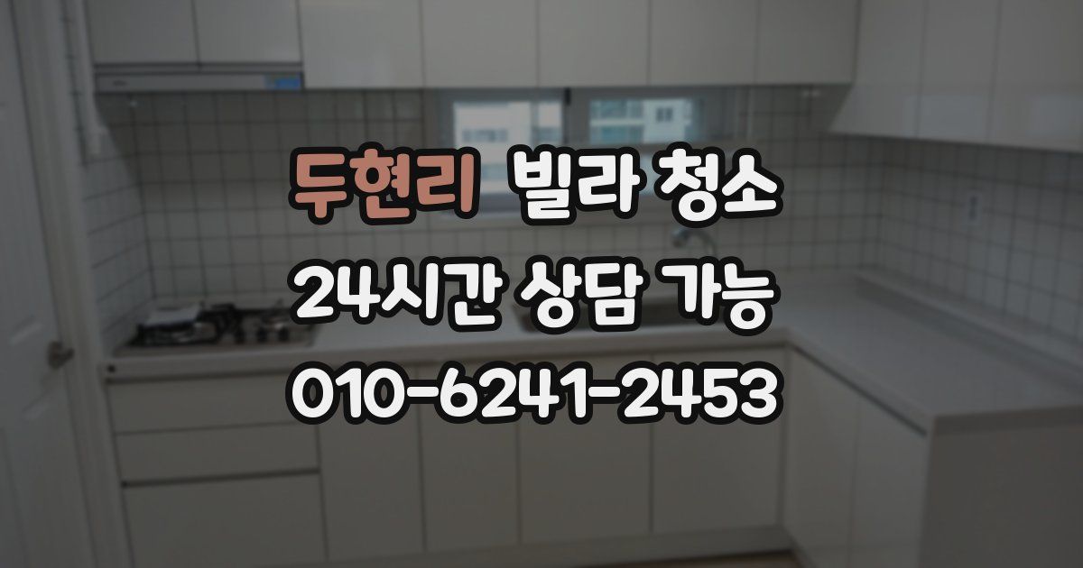 두현리 빌라 청소