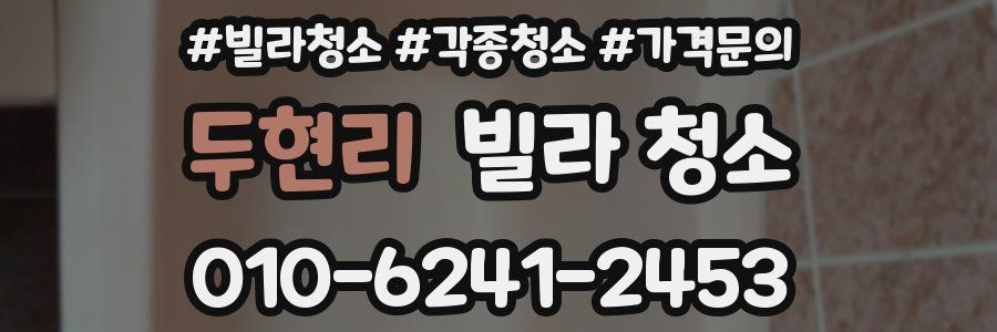 두현리 빌라 청소