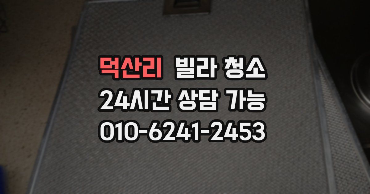 덕산리 빌라 청소