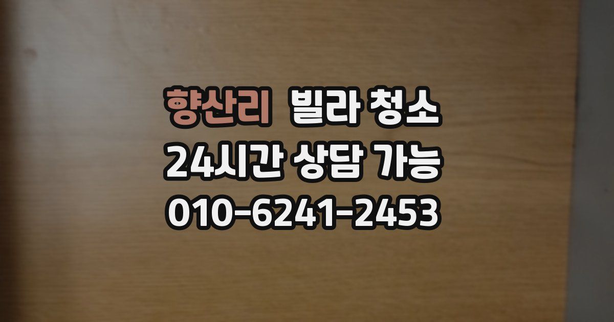 향산리 빌라 청소