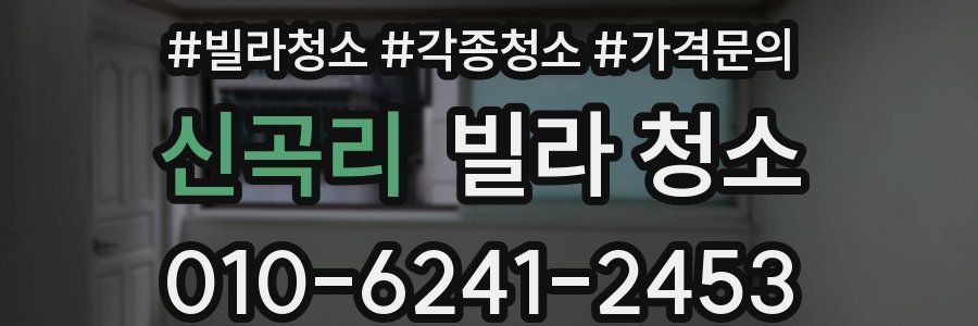 신곡리 빌라 청소