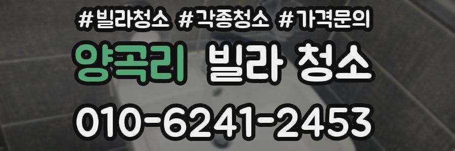 양곡리 빌라 청소