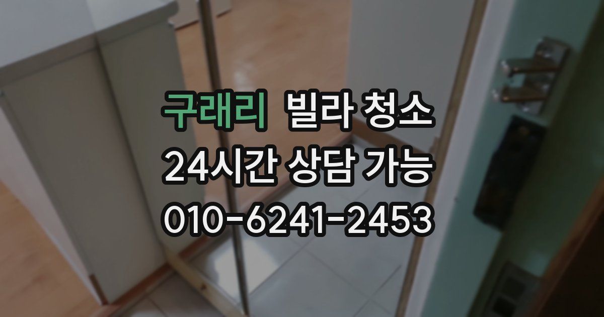 구래리 빌라 청소