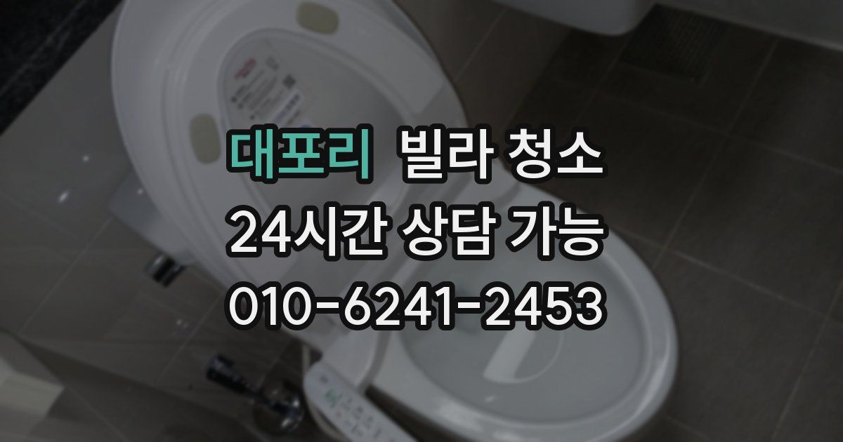 대포리 빌라 청소