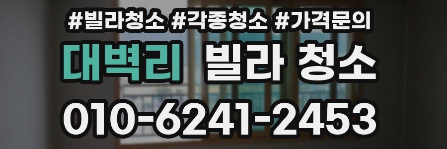 대벽리 빌라 청소