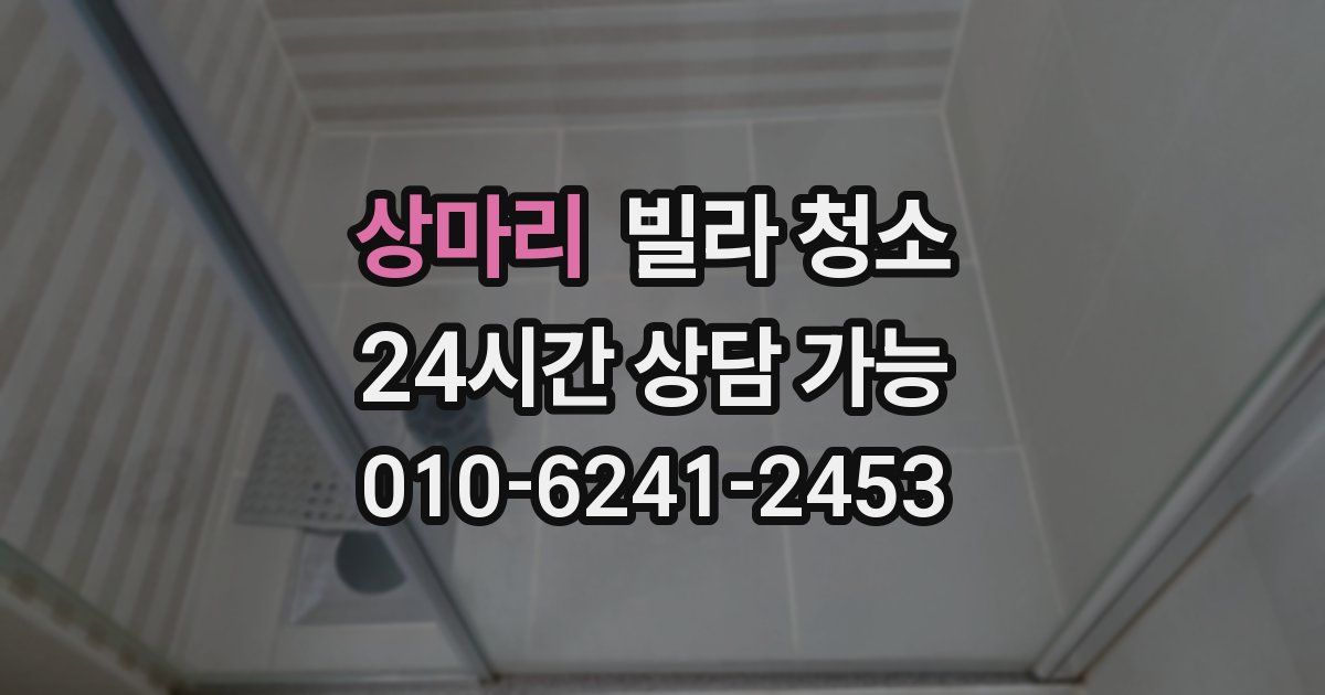 상마리 빌라 청소