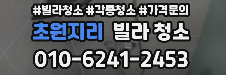 초원지리 빌라 청소