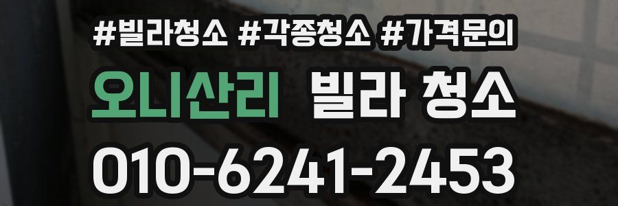 오니산리 빌라 청소