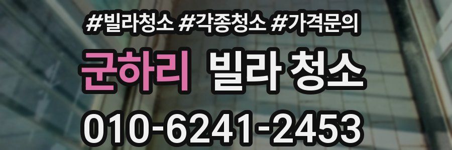 군하리 빌라 청소